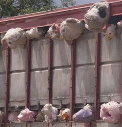 Boneka Domba karya Banksy Kunjungi Festival Musik Glastonburry 2014