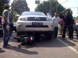 Kendaraannya Terlindas Fortuner di Buaran, Pengendara Motor Selamat