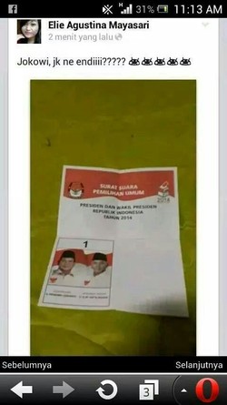PDIP Mengaku Tak Ada Gambar Jokowi-JK di Surat Suara Pilpres di Hong Kong