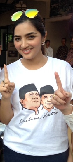 Ashanty: Saya Sudah Menjatuhkan Hati Kepada Prabowo-Hatta