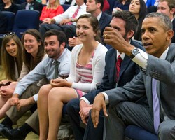Nobar Belgia vs AS di Gedung Putih bersama Obama