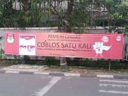 Tarik Spanduk Coblos Satu Kali, KPU Akan Lakukan Evaluasi