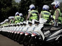 Apel Operasi Ketupat 2014 di Parkir Timur Senayan