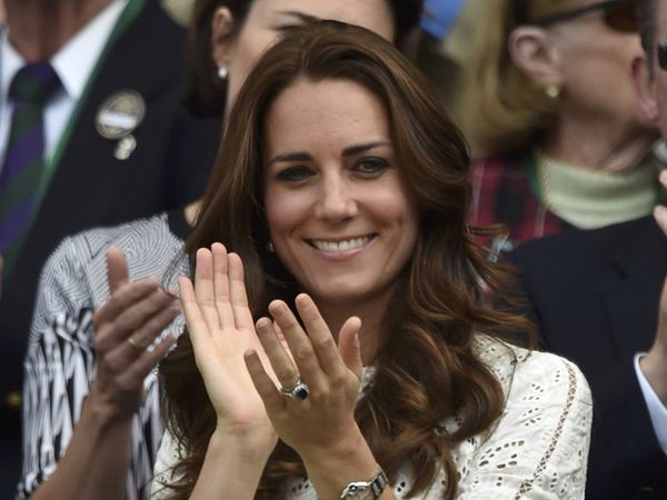 Kate Middleton Sumringah di Wimbledon