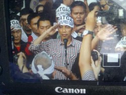 Sebelum Masuk GBK, Jokowi Pimpin Apel Satgas Anti Kecurangan