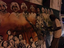 Lukisan Menjadi Wadah Ki Joko Wasis Dukung Jokowi-JK