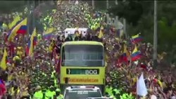 Skuad Kolombia Disambut Bak Juara Dunia