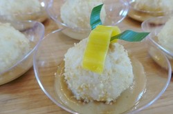 Resep Dessert: Bola Ketan Kacang Saus Nangka