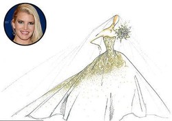 Indahnya Gaun Pengantin Jessica Simpson yang Dirancang Carolina Herrera