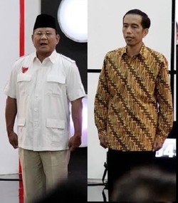 Peta Kekuatan Prabowo vs Jokowi di H-1 Pilpres