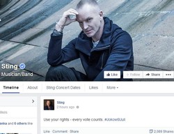 Wow! Sting Ajak Penggemarnya di Indonesia Dukung Jokowi