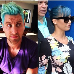 Tren Rambut Biru ala Nicole Richie dan Lance Bass N Sync