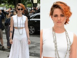 Penampilan Terbaru Kristen Stewart dengan Rambut Pendek Asimetris