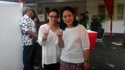 Titiek Soeharto Nyoblos di TPS 1 Gondangdia