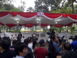 Begini Suasana TPS 18 Taman Suropati Tempat Jokowi Nyoblos