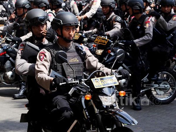 Anggota Brimob Disebar di  40 Titik di Jakarta