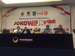Real Count Sementara Partai NasDem: Jokowi-JK 53,24%, Prabowo-Hatta 46,76%