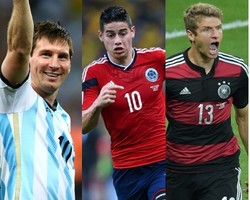 Topskorer Piala Dunia: Mueller dan Messi Mengejar James Rodriguez