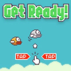 Main Flappy Bird di Google Glass dengan Mengedip