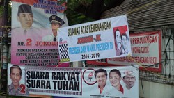 Spanduk Ucapan Selamat Buat Jokowi-JK Mulai Bertebaran