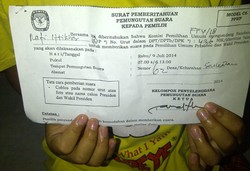 Bocah 6 Tahun di Depok ini Dapat Undangan Nyoblos di Pilpres Lalu