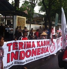 Minta KPU Profesional, Relawan Jokowi-JK Gelar Aksi di Depan KPU