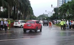 Aksi Solidaritas Palestina Berakhir, Lalin HI-Imam Bonjol Sudah Bisa Dilalui