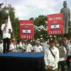 Rakyat Jatim Peduli Palestina Beri Kartu Merah untuk Israel