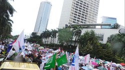 Ribuan Massa ODOJ Gelar Aksi Solidaritas Palestina di Bundaran HI