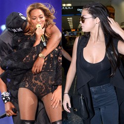 Selena Gomez Seksi di Bandara, Beyonce - Jay Z Mesra di Panggung