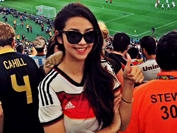 Serunya Velove Vexia Nonton Final Piala Dunia 2014 di Brasil