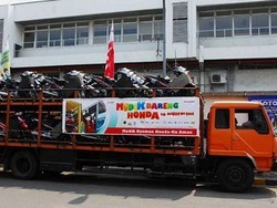 Mudik Rame-rame, Honda Siapkan 5 Truk untuk Angkut Motor Pemudik