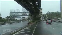 Topan Rammasun Lumpuhkan Aktivitas Kota Manila