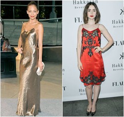 Foto: Selebriti Tampil Seksi dengan Gaun Malam Seperti Lingerie
