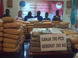 Ganja Kering 590 Kilogram Dikendalikan dari Lapas di Tangerang