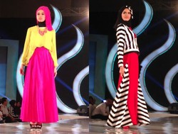 Zaskia Mecca & Nuri Maulida Pamer Koleksi Busana Muslim di IMFW 2014