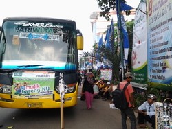 Seribuan Orang Ikut Mudik Gratis PBNU