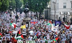 15 Ribu Warga London Turun ke Jalan Protes Agresi Israel Atas Gaza