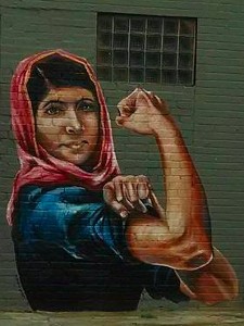 Sosok Malala dalam Mural Seniman Amerika