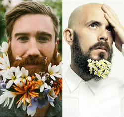 Tren: Jenggot Pria yang Ditumbuhi dengan Bunga dan Daun