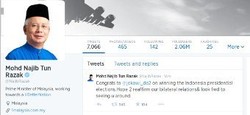 Lewat Twitter, PM Malaysia Najib Razak Ucapkan Selamat Kepada Jokowi