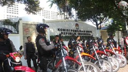 Begini Penjagaan di Kantor KPU Jelang Penetapan Presiden Terpilih
