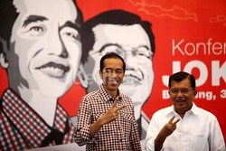 Jokowi dan JK Tak akan Hadiri Pengumuman Hasil Pilpres di KPU