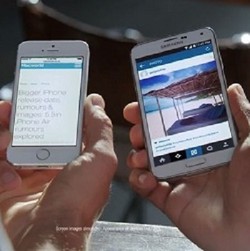 Giliran Layar iPhone yang Diledek Samsung