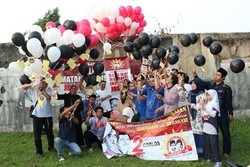 RMI Rayakan Kemenangan Jokowi Bersama Anak-anak dengan Melepas Balon