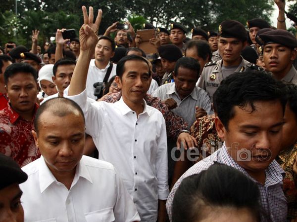 Jokowi Hadiri Syukuran Kemenangan