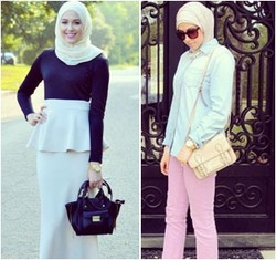 Hijab Style: Bergaya Minimalis Ala Si Cantik Leena, Fashion Blogger AS