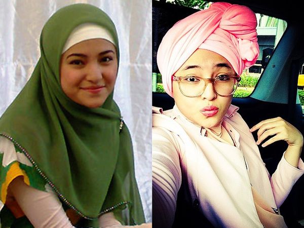 Mengintip Gaya Stylish Marshanda Saat Berhijab