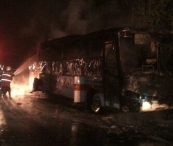 Ini Penyebab Bus yang Angkut Pemudik Terbakar di Tol Purbaleunyi