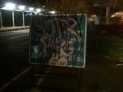 SOTR Tidak Terpuji, Corat-coret Halte TransJ Hingga Pos Polisi